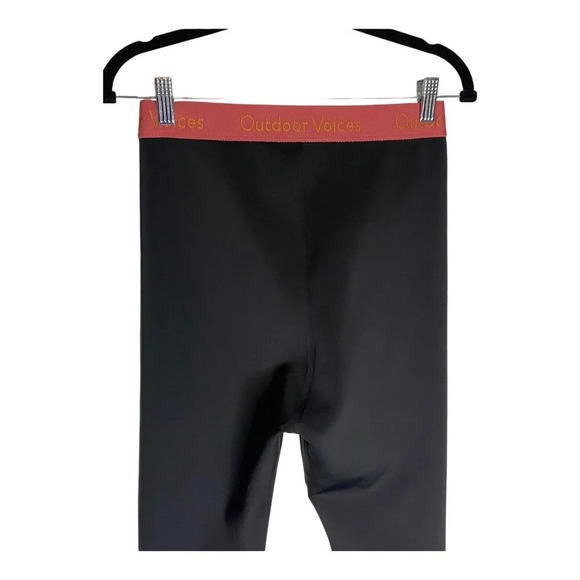Outdoor Voices Smooth 7/8 Leggings High Rise Nylon Black-sz Medium - Picture 9 of 9